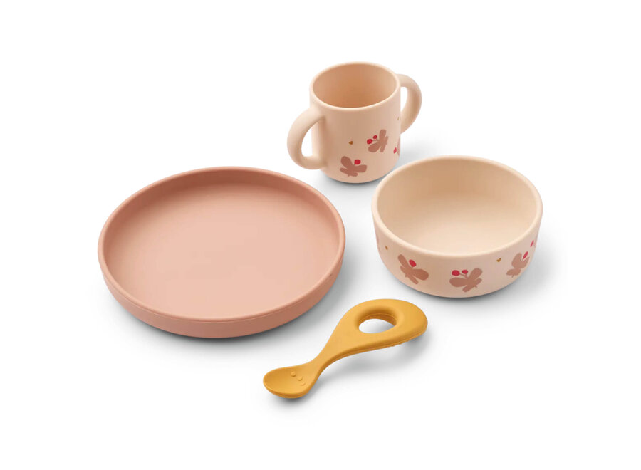 Liewood Vivi Tableware Set Butterfly / Apple blossom
