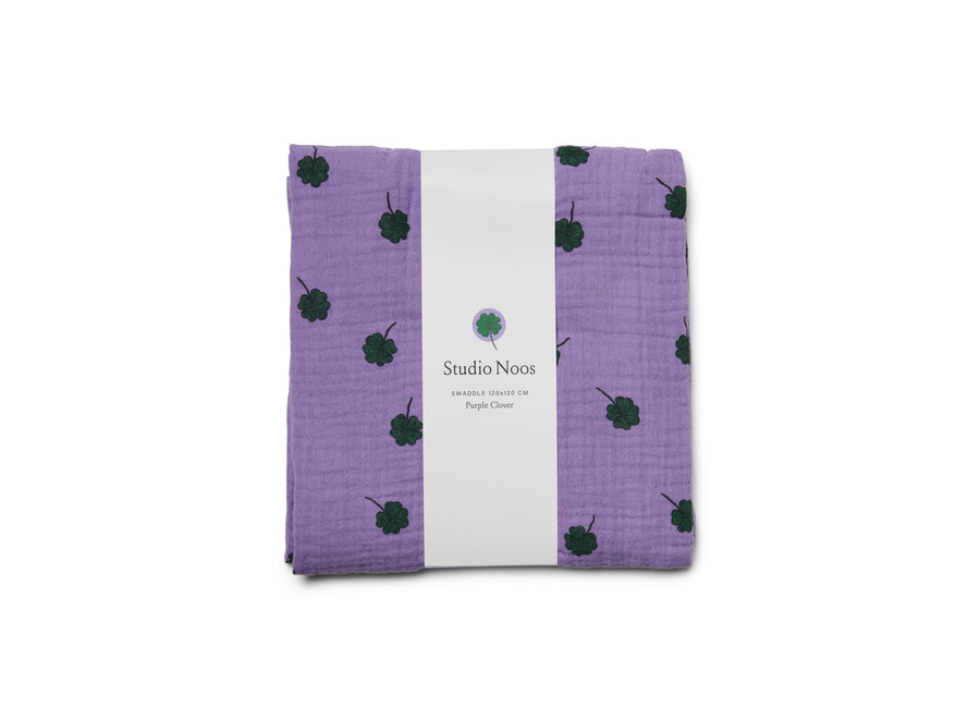 Studio Noos Swaddle Large clover purple