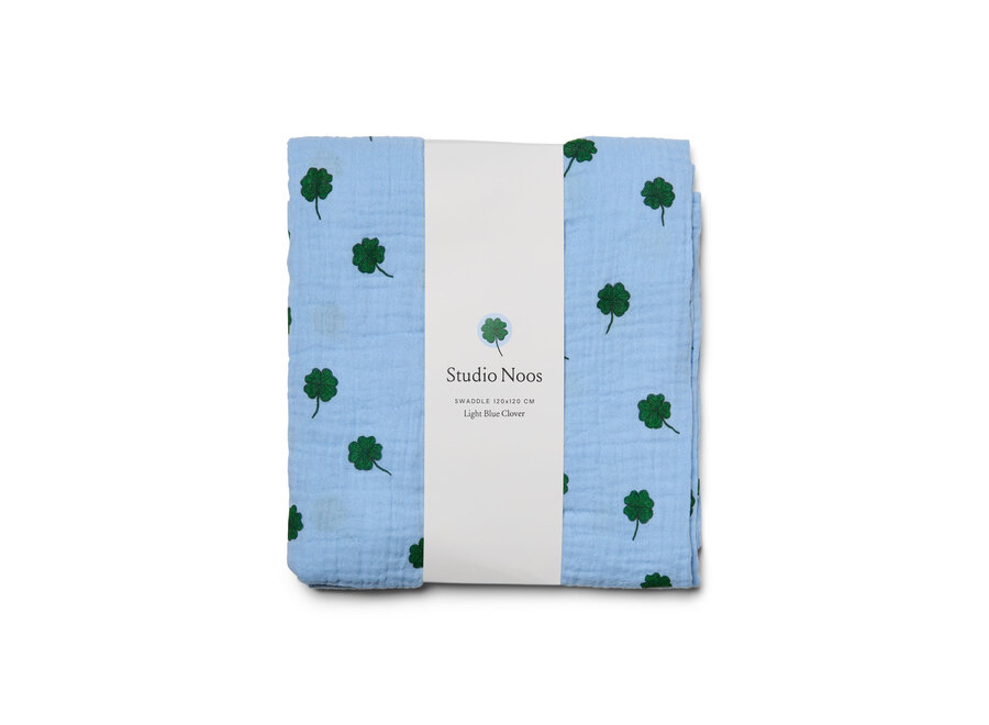 Studio Noos Swaddle Large clover blue