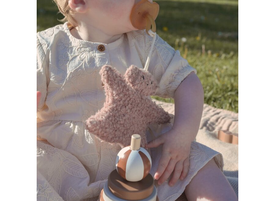 Baby Bello Merino Speendoekje- Earthy Cocoa