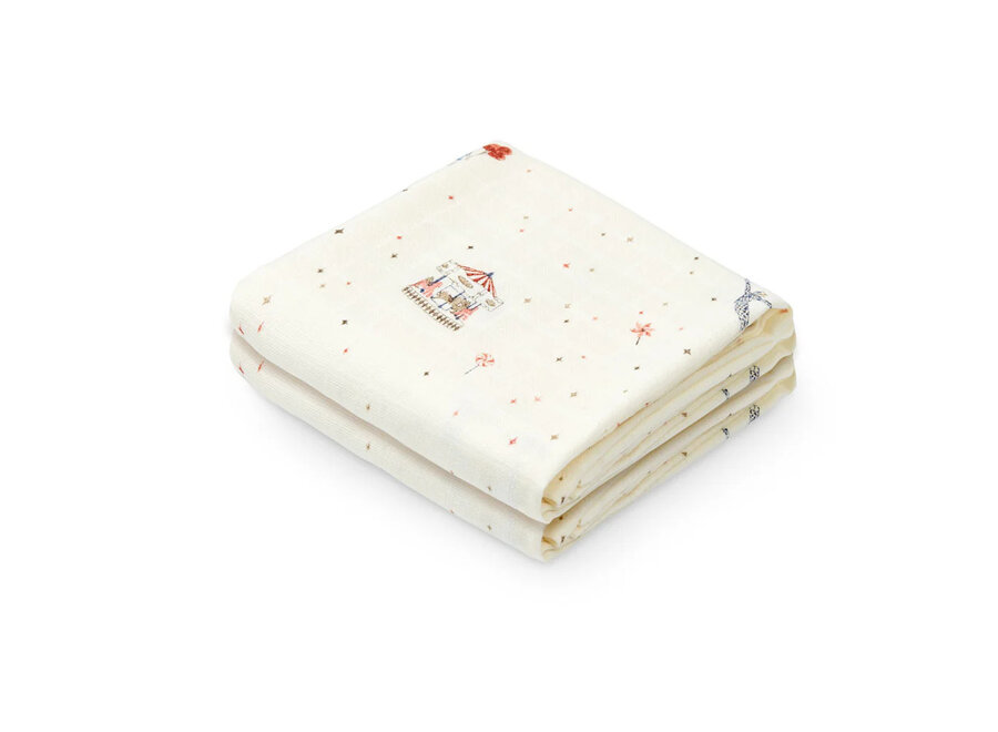CC Muslin Cloth, 2-pack Carousel