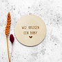 Fien & Feau Houten cirkel - Wij krijgen een baby