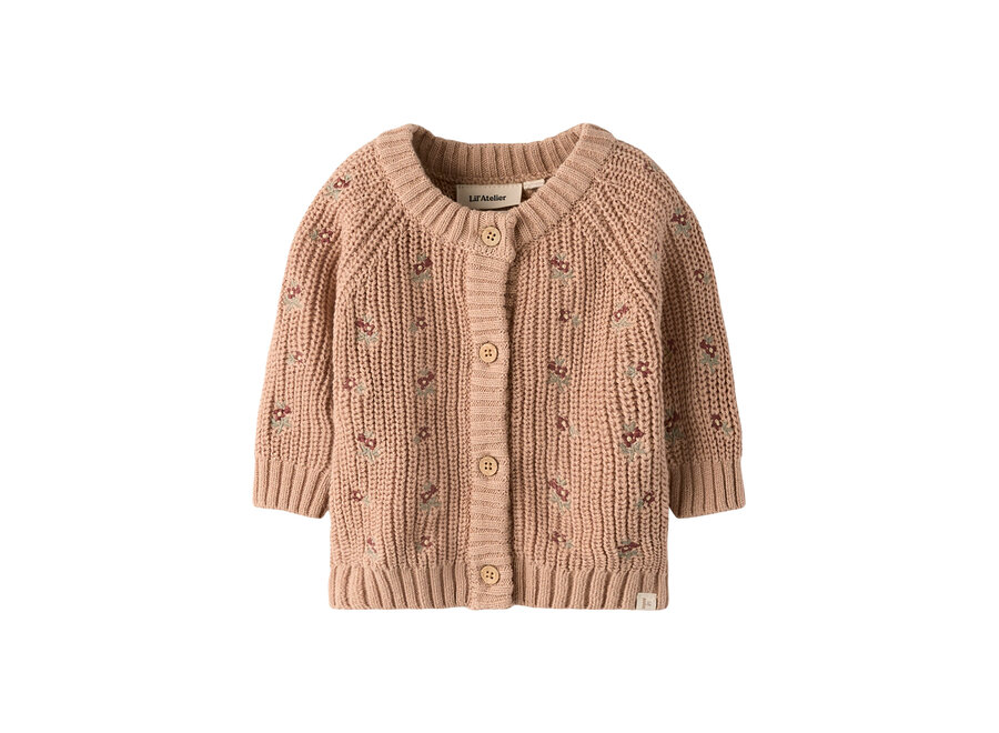 Lil' Atelier Emlen Emb Ao Ls Knit Card Roebuck