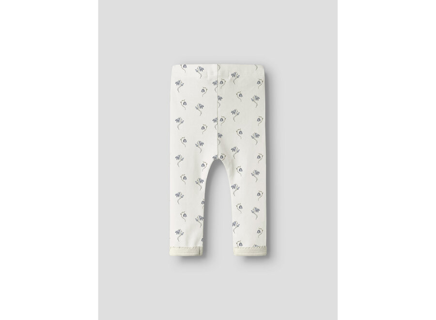 Lil' Atelier Gayo Sag Leggings Coconut Milk Bell Flower