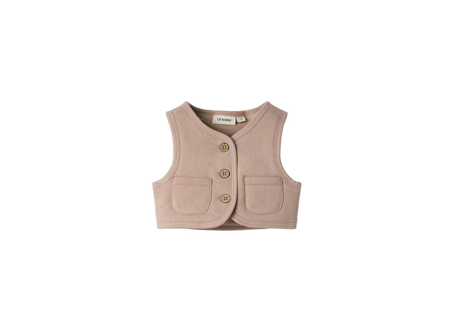 Lil' Atelier Jobo Tia Loose Sweat Vest Pad Roebuck