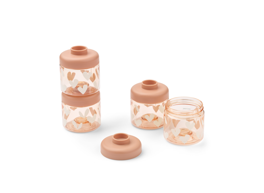 LW Dominique Food Tritan Boxes 100 ml 4p Sweethearts