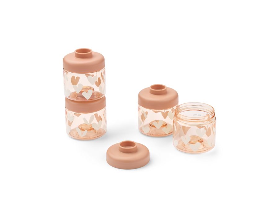 LW Dominique Food Tritan Boxes 100 ml 4p Sweethearts