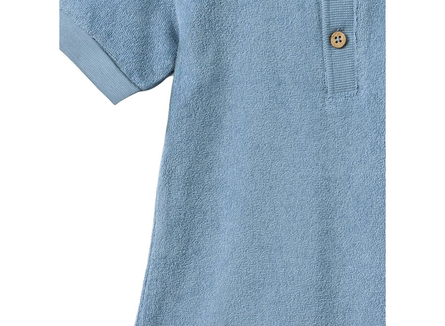 Wheat Playsuit Sully Faded Denim