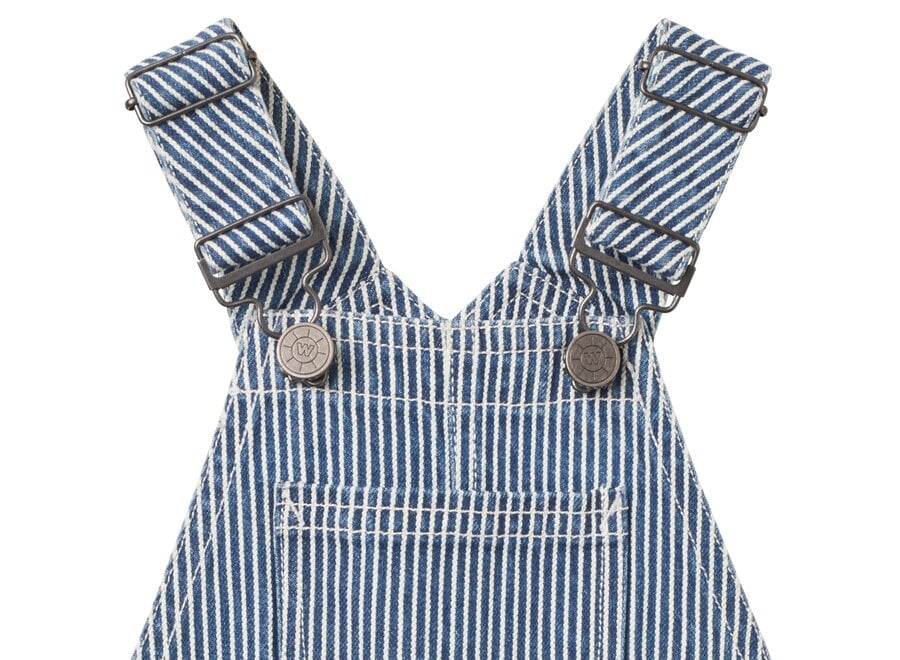 Wheat Overall Shorts Lykke Denim Stripe