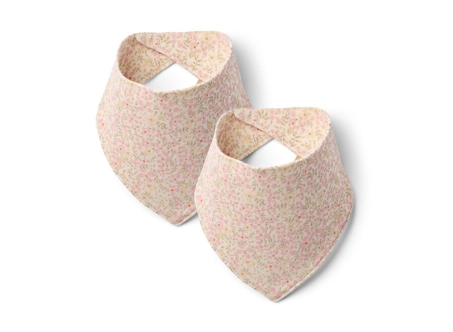 Wheat 2 Bib Eden Coral Flowers