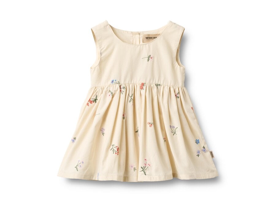 Wheat Pinafore Sienna Ivory Flowers