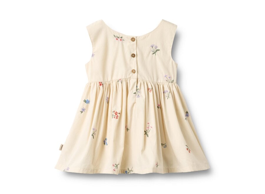 Wheat Pinafore Sienna Ivory Flowers