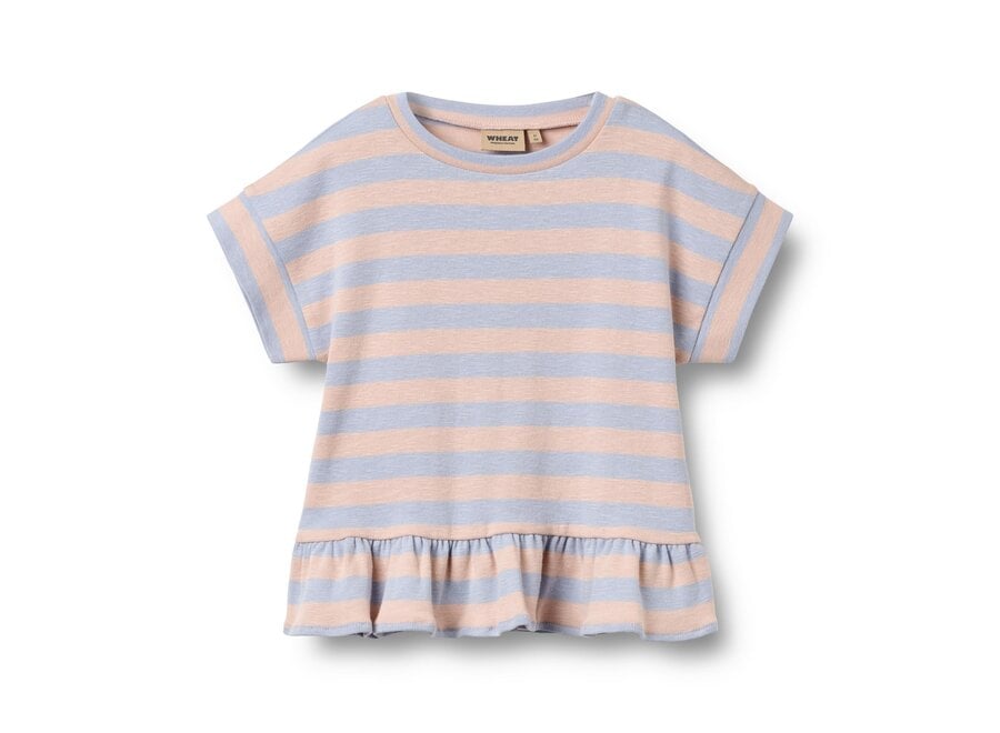 Wheat T-Shirt S/S Marie Powder Stripe