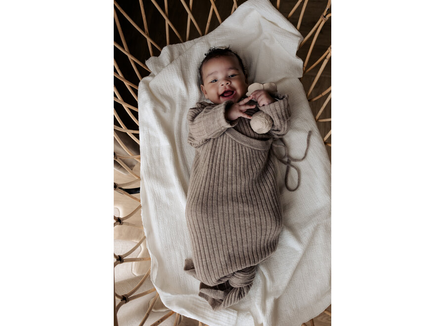 Moalie Sleepsuit teddy beige