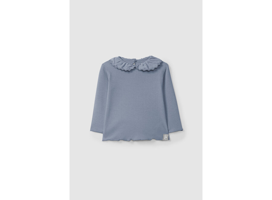 Snug Longsleeve kraag Indigo