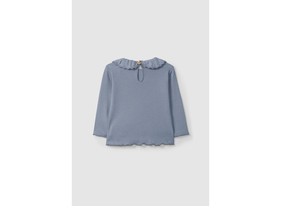 Snug Longsleeve kraag Indigo