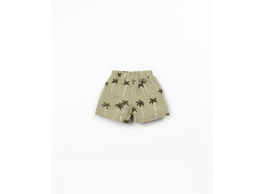 Pu Shorts Woven Texture