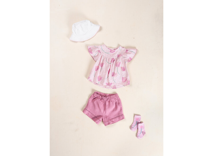 Pu Shorts Linen  Sculpture