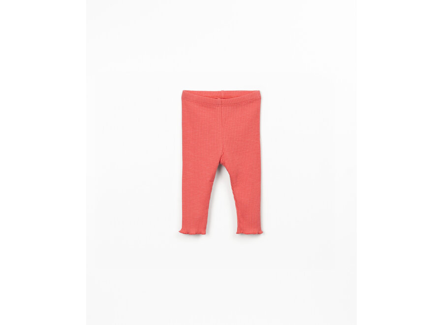 Pu Legging Flame Rib Stitch