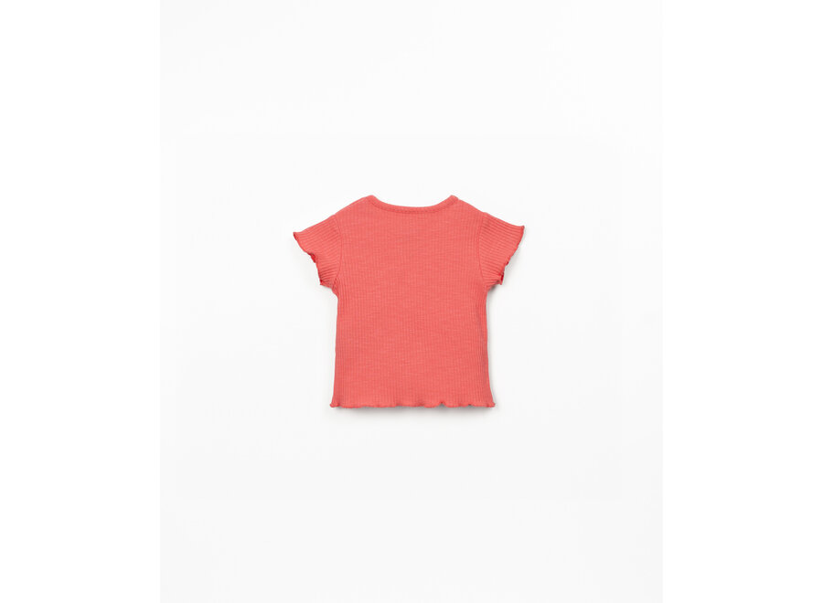 Pu T-Shirt Flame Rib Stitch