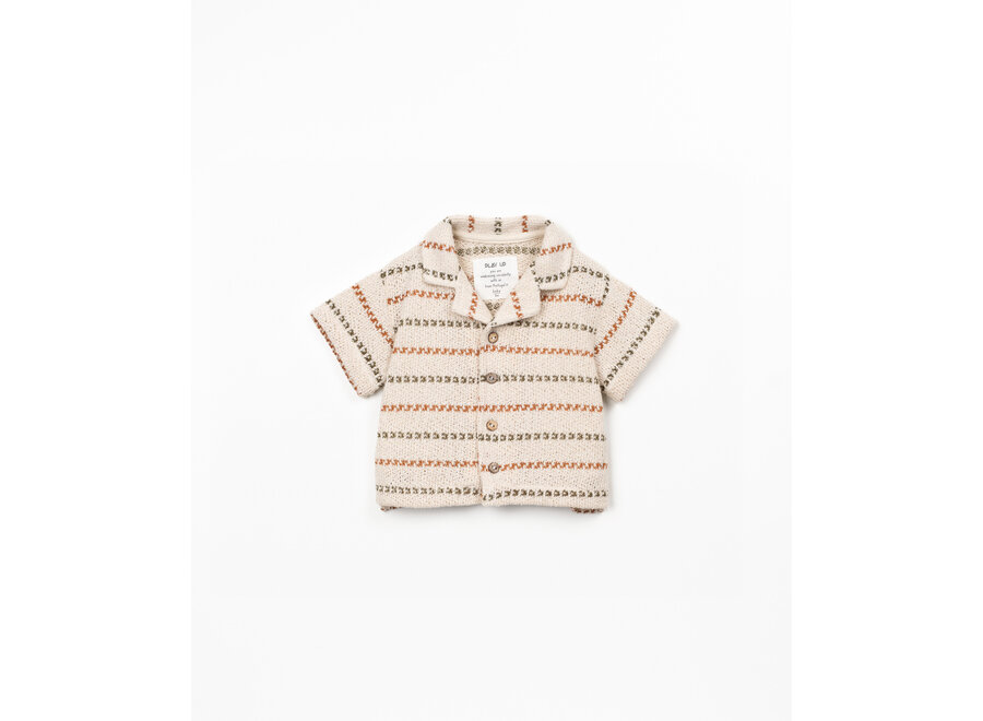 Pu Shirt Striped Sew