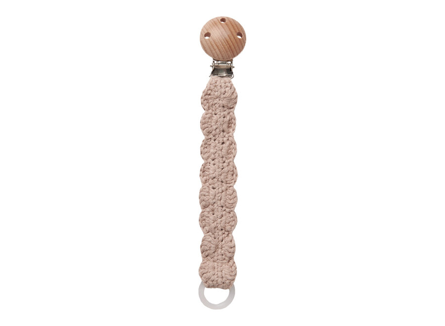 Lil' Atelier Limo Crochet Pacifier String Oxford Tan
