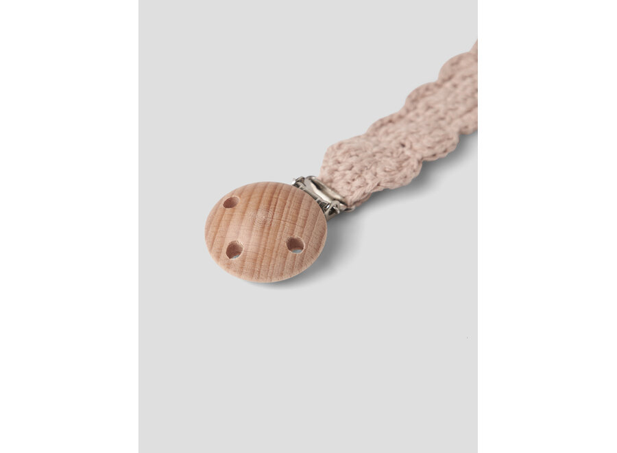 Lil' Atelier Limo Crochet Pacifier String Oxford Tan