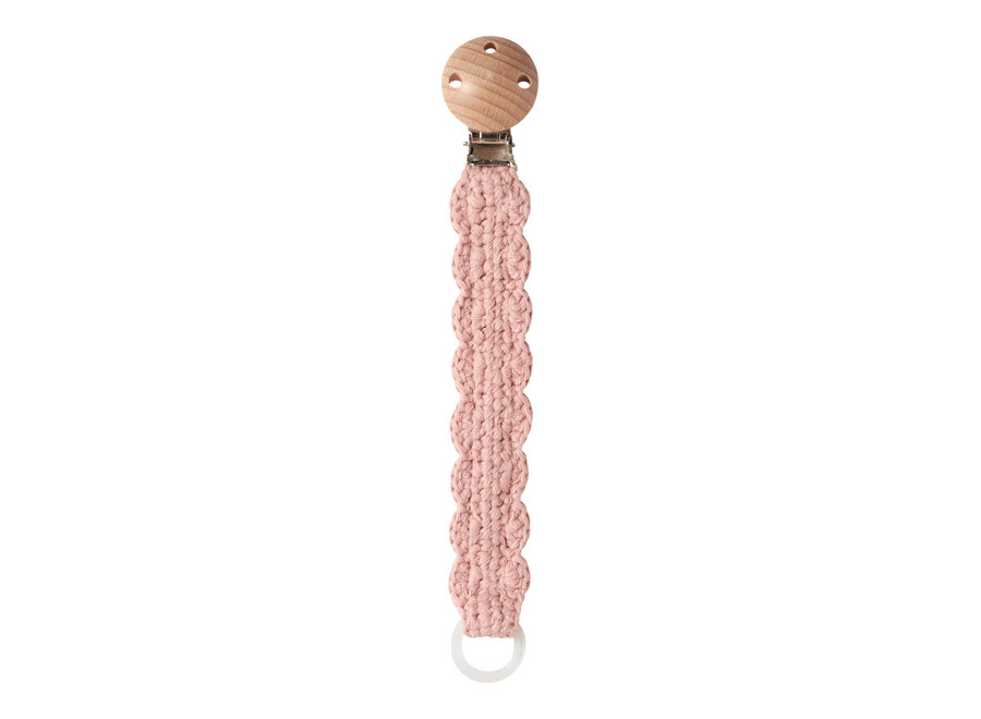 Lil' Atelier Limo Crochet Pacifier String Misty Rose