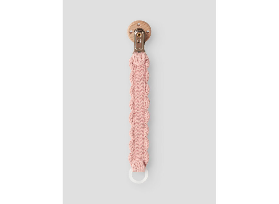 Lil' Atelier Limo Crochet Pacifier String Misty Rose