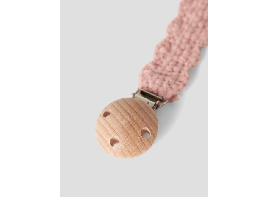Lil' Atelier Limo Crochet Pacifier String Misty Rose