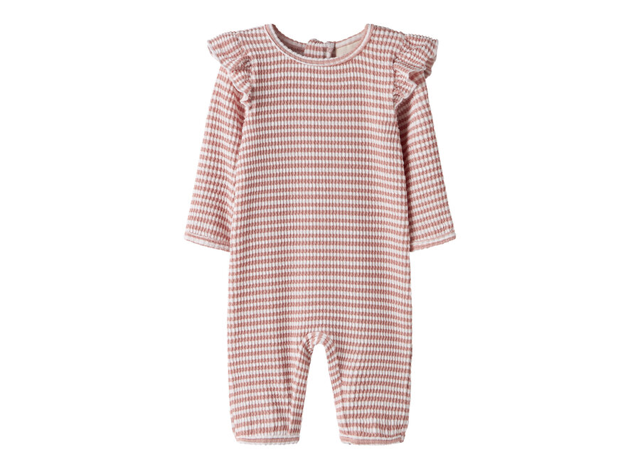 Lil' Atelier Fredo Ls Uv Swimsuit Misty Rose