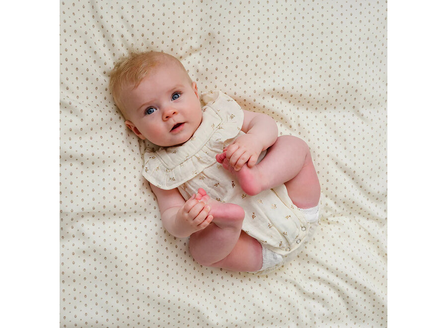 CC Edith romper gold flower