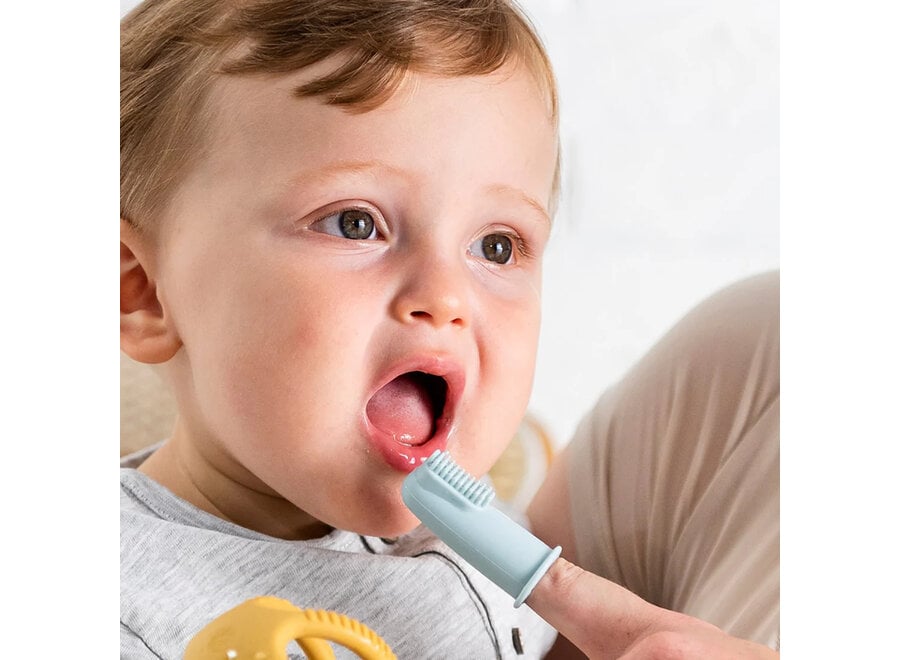 Nattou Vingertandenborstel 2p roze-oker