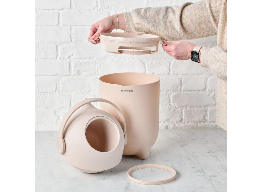 Nattou DROPY luieremmer taupe