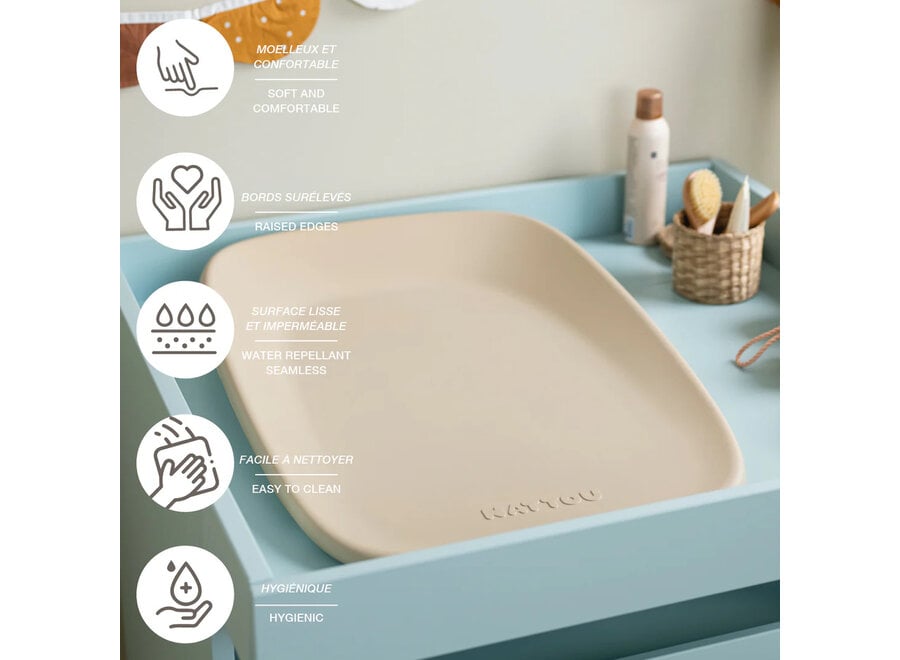 Nattou SOFTY verzorgingskussen taupe