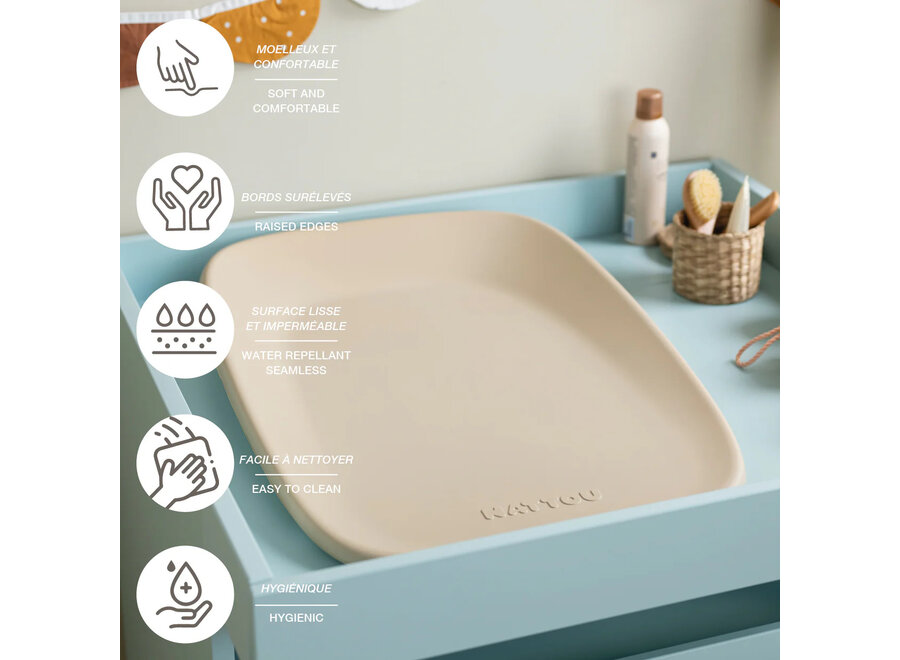 Nattou SOFTY verzorgingskussen grijs