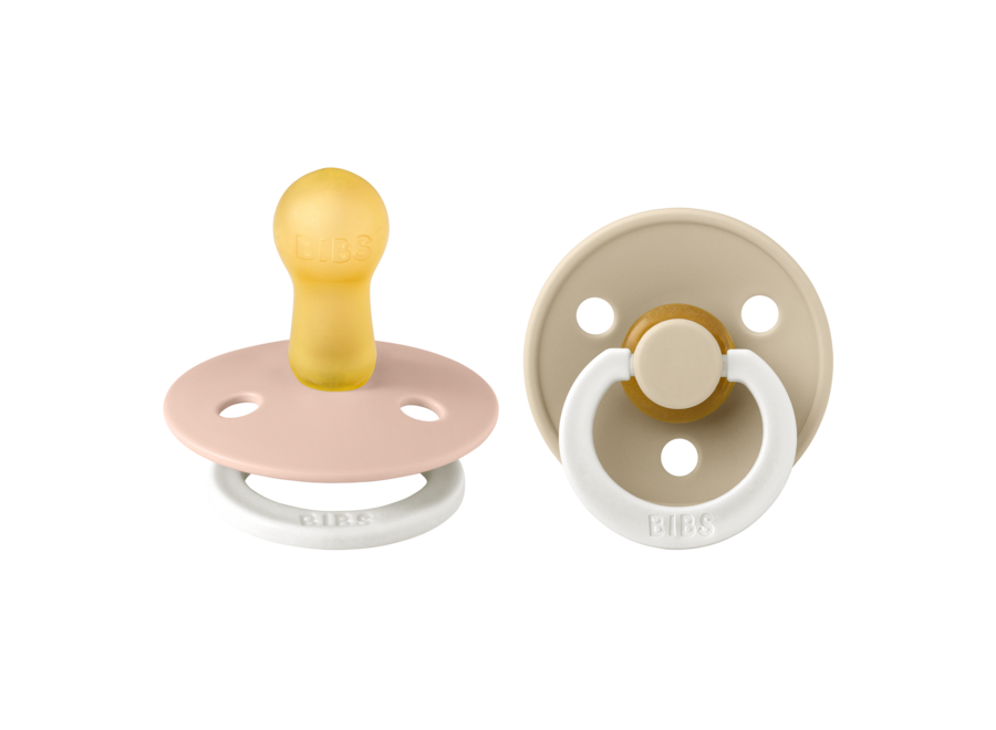 Bibs 2 pack rond blush / vanilla glow t1