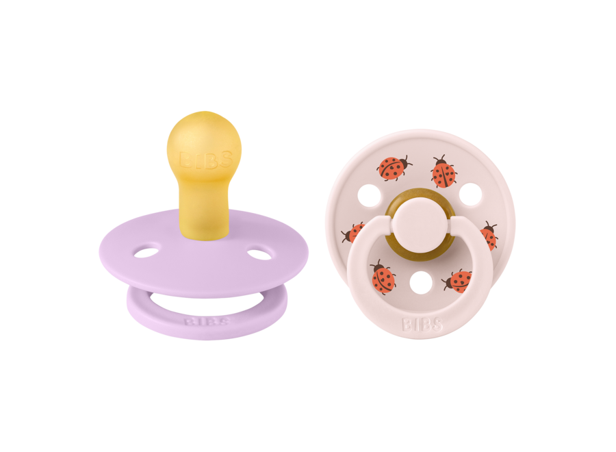 Bibs 2 pack Ladybug - violet t1