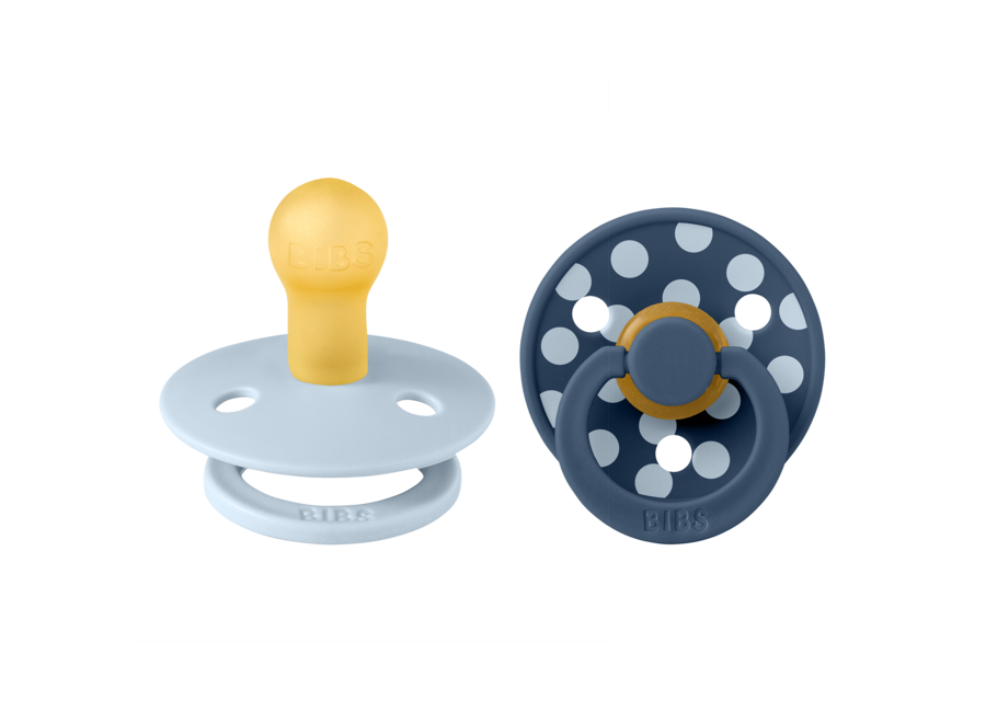 Bibs 2 pack Polka Baby - steel blue t2