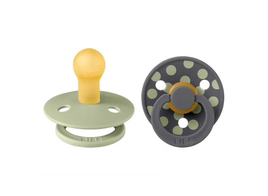 Bibs 2 pack Polka sage-iron t2