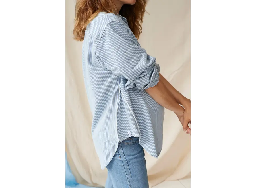 Atelier Melon The Shirt Striped Denim