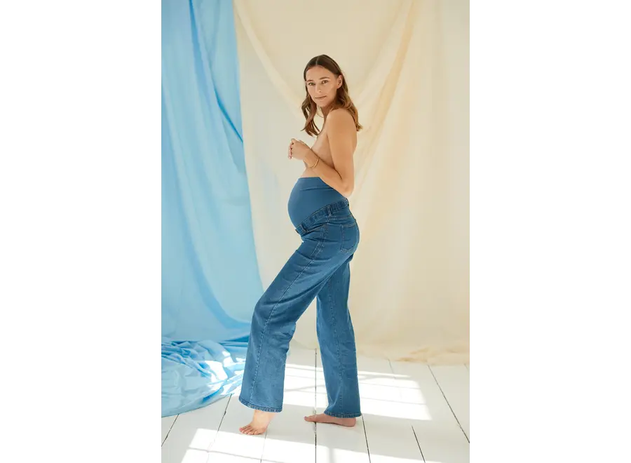 Atelier Melon Wide jeans Dark Blue