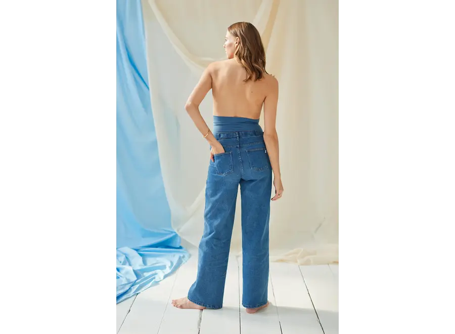 Atelier Melon Wide jeans Dark Blue