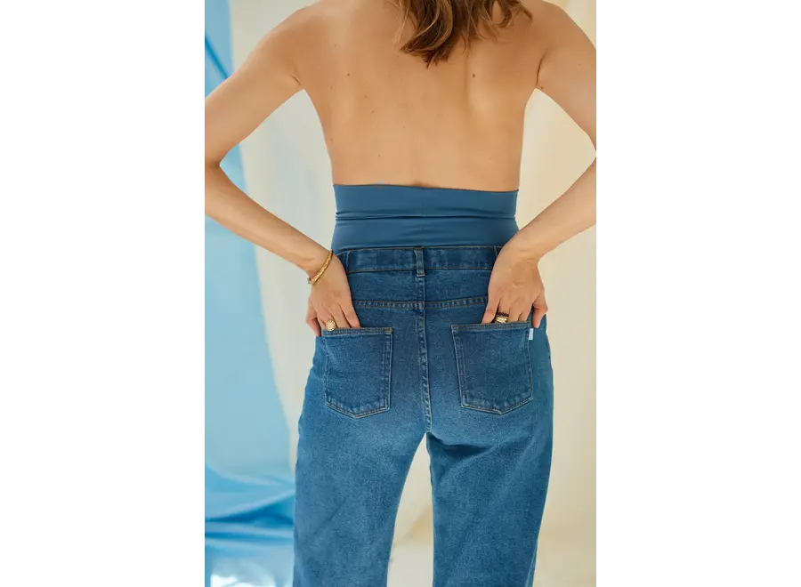 Atelier Melon Wide jeans Dark Blue