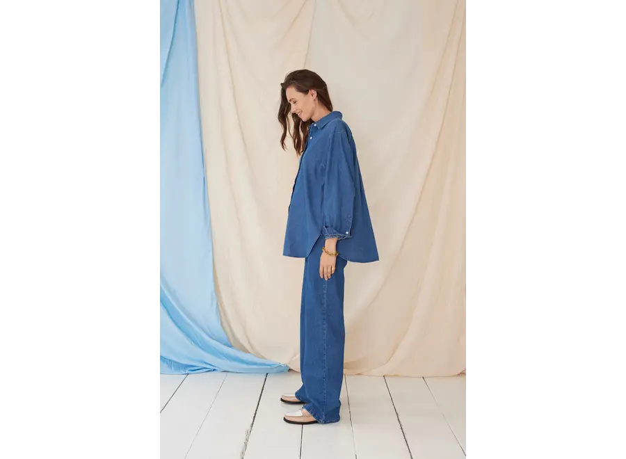 Atelier Melon Wide jeans Dark Blue