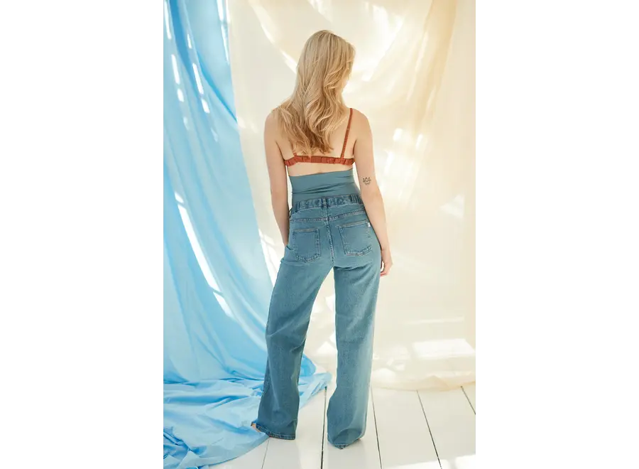 Atelier Melon Wide jeans Light Blue