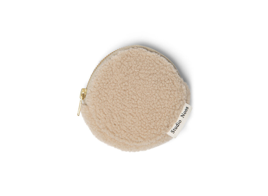 Studio Noos Wallet teddy ecru hearts