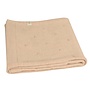 Moalie Merino pointelle deken apricot 100x75cm