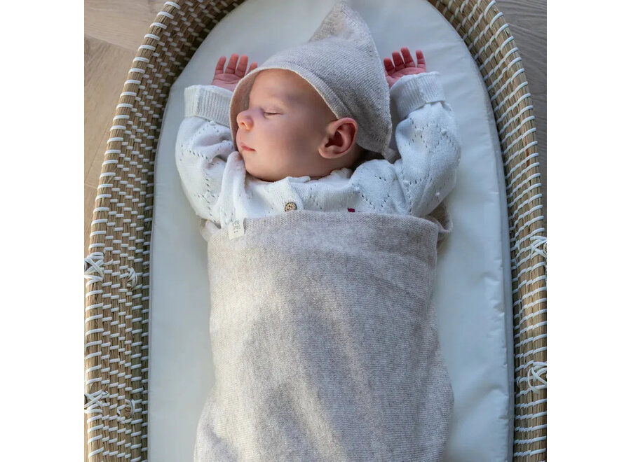 Moalie deken sand 80x80cm