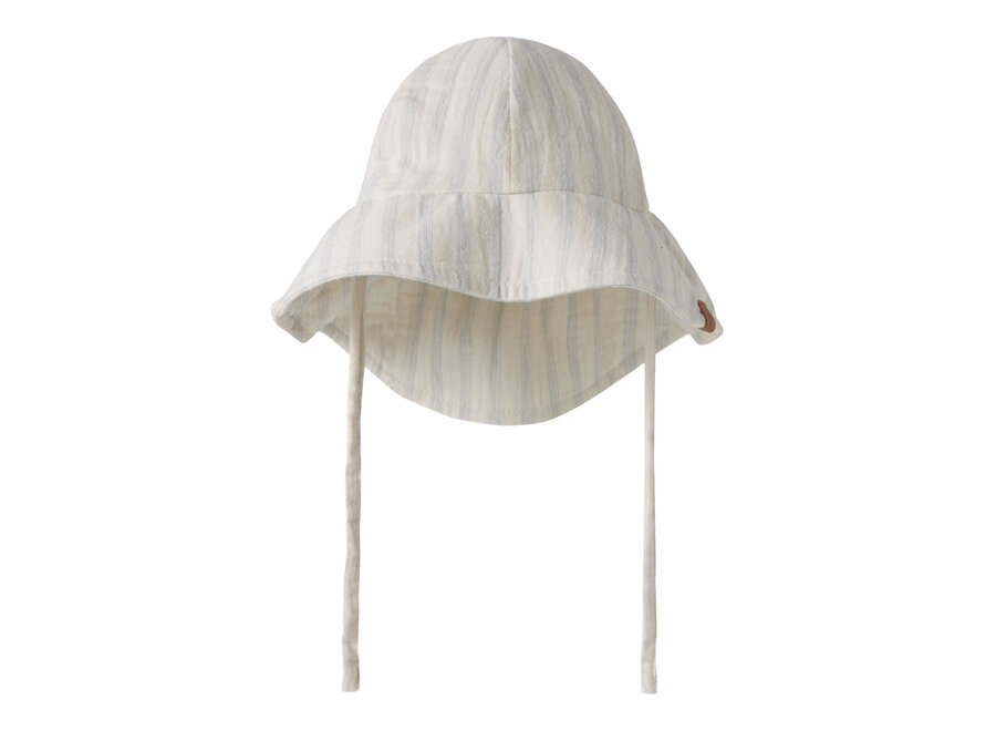Lil' Atelier Hagi Sun Hat Coconut Milk Dusty Blue